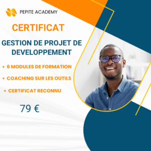 CERTIFICAT EN GESTION DE PROJET DE DEVELOPPEMENT RECONNU A L'INTERNATIONAL