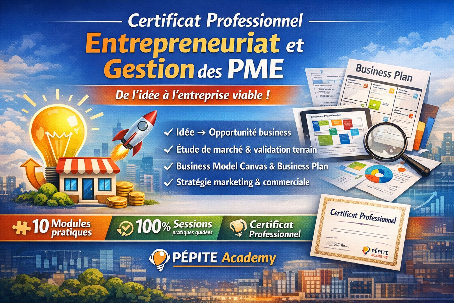 CERTIFICAT EN ENTREPRENEURIAT ET GESTION DES PME