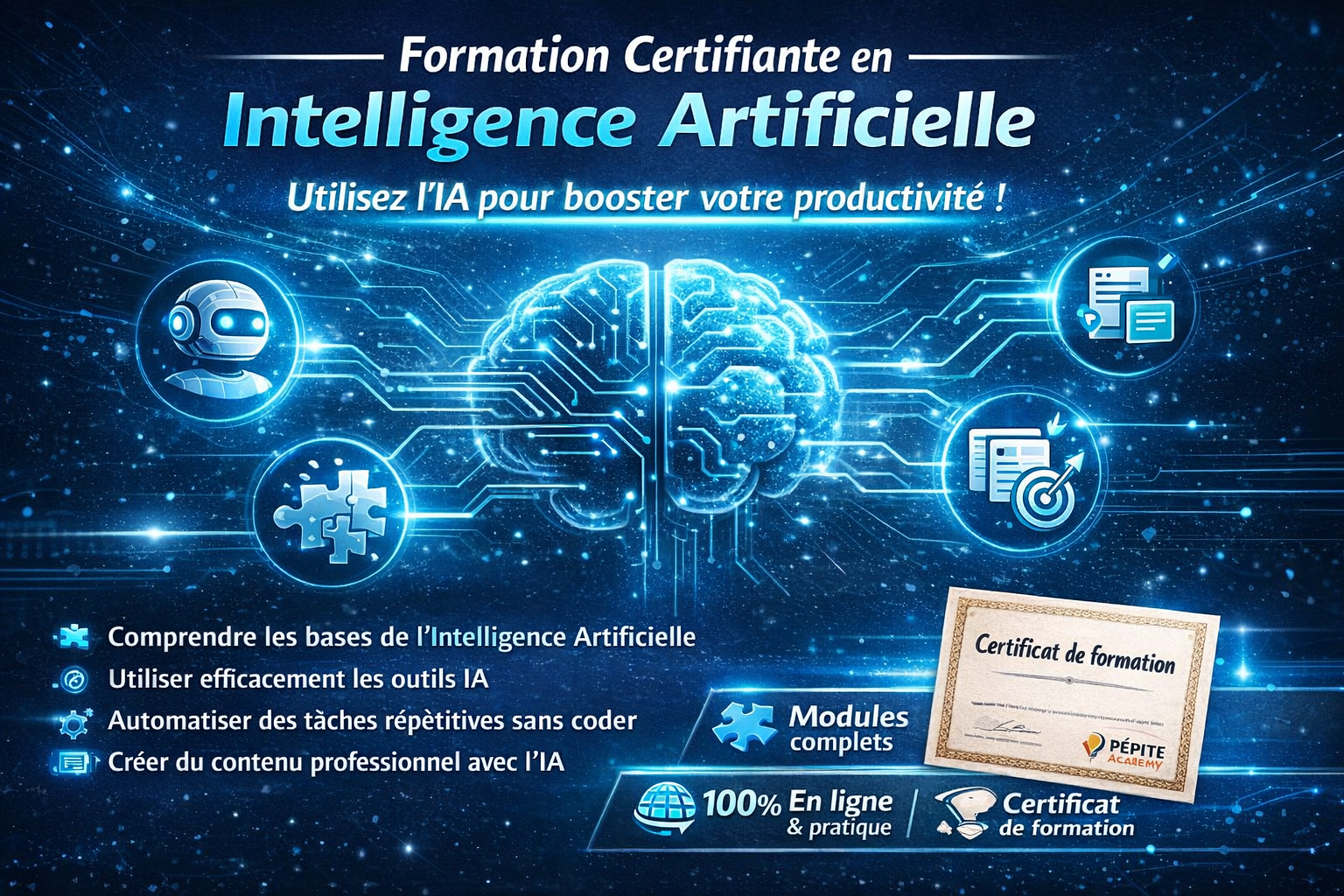 Formation Certifiante en l&rsquo;intelligence Artificielle